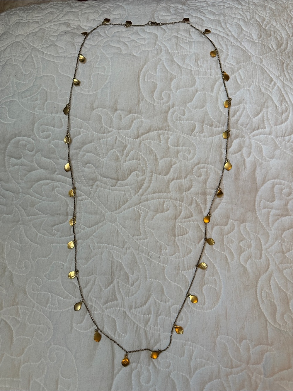 Lauren Ralph Lauren Gold Teardrop Station Necklace